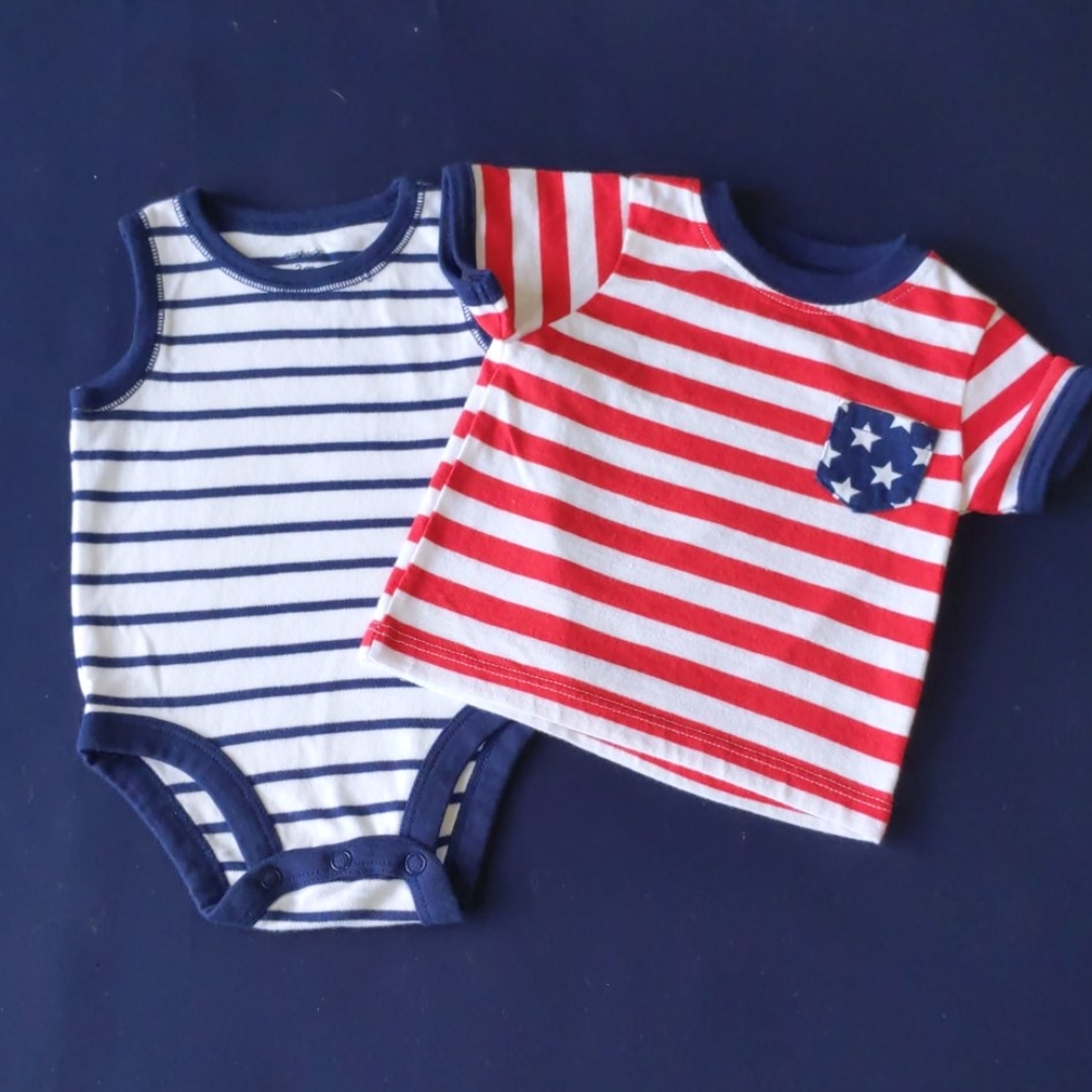 3 for $18 0-3mo/3mo 4th of July Bundle